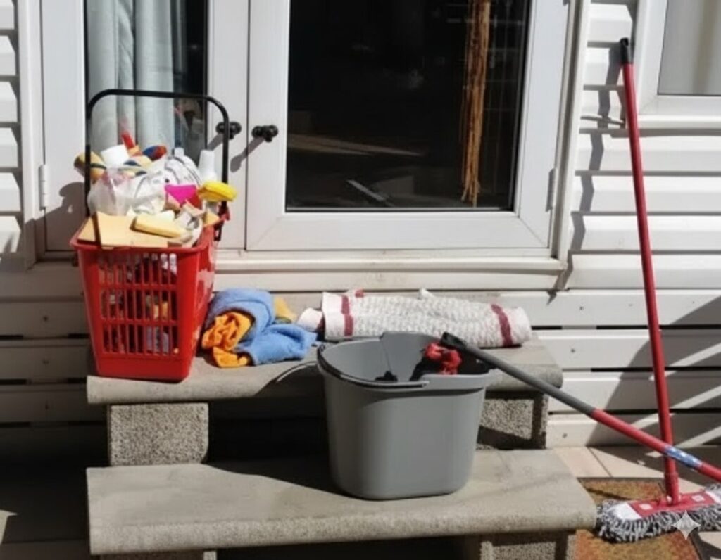 A thorough clean now means fewer surprises in spring. Empty cupboards and the fridge, wipe down all surfaces, vacuum floors, and remove any food to discourage pests.